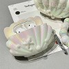 HTUTWOO Case For AirPods 2nd/1st Generation With Pearl Wrist Chain,Beautiful Creative Glitter 3D Headphone Protective Shell For Girls Women (Seashell) - 3 of 4
