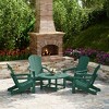 WestinTrends Malibu 5-Piece HDPE Folding Adirondack Chair Outdoor Patio Conversation Set - 2 of 4