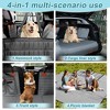 Unique Bargains Waterproof Dog Car Seat Cover for Back Seat Grey Black 1 Pc - 4 of 4