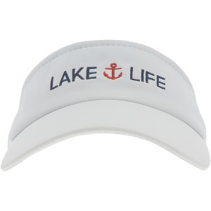 Pavilion Gift Company - Lake Life - White Dri-Fit Visor - Hats - 1 of 3