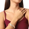 SOHI Women's Champayne Gold Embellished Swirl Bracelet - 4 of 4