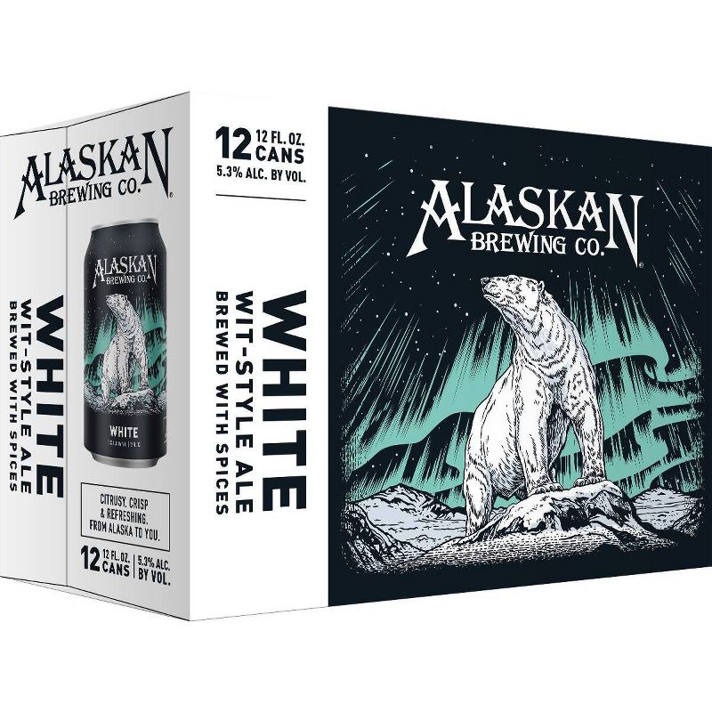 Alaskan White Ale Beer - 12pk/12 fl oz Cans, 3 of 5