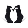 Magnetic Holding Hands Couple Socks – 2 Pairs, Soft Cotton, Fun Romantic Gift, Valentine’s Day Socks, Shoe Size 5-10 - 3 of 4