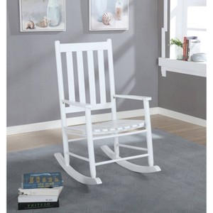 Annie Solid Wood Slat Back Wooden Rocking Accent Chair - Coaster - 1 of 4