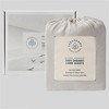 Fabdreams 100% Organic Linen 3-Piece Sheet Set- Stonewashed Finish - 4 of 4
