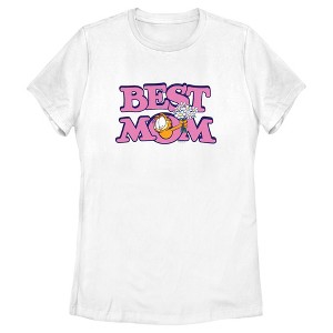 Women's Garfield Best Mom Floral Cat  T-Shirt -  - - 1 of 4