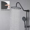 PAGED Rain Shower Head Wall Mounted Hand Held Shower Head with 5-Spray Patterns for Bathroom - 2 of 4