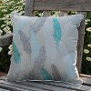 RightSide Designs Lake Feather Pattern Indoor/Outdoor Lumbar Throw Pillow - 3 of 4