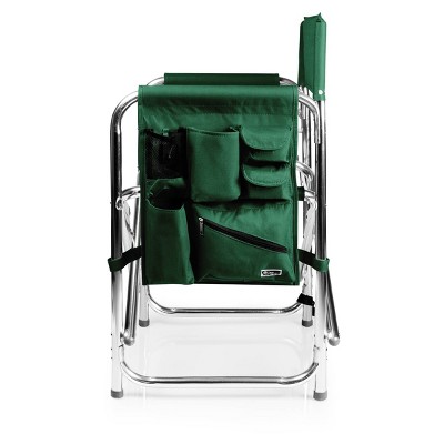 Hunter Green Ultimate Comfort Portable Sports Chair with Side Table