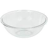 Pyrex Prepware 4-Quart Rimmed Mixing Bowl, Clear, Pack of 4