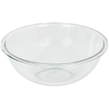 Pyrex Prepware 4-Quart Rimmed Mixing Bowl, Clear, Pack of 4