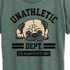 Women's - Instant Message - Unathletic Department Pug Short Sleeve Graphic T-Shirt - 2 of 4