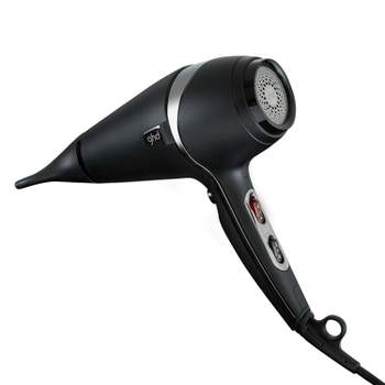 GHD Air Hair Dryer — 1600w Professional Blow Dryer, Salon Strength Motor, Concentrator Nozzle, Adjustable Temperature Setting - Black