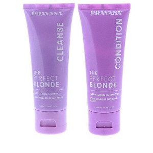 Pravana The Perfect Blonde Purple Toning Shampoo, 2 oz & Pravana The Perfect Blonde Purple Toning Conditioner, 2 oz DUO - 1 of 4