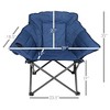 Zenithen Club Portable Folding Outdoor Camping Chair, Navy Blue - 2 of 4