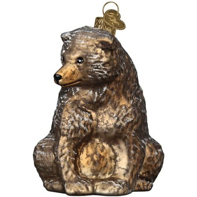 Old World Christmas Blown Glass Ornament for Christmas Tree, Vintage Bear