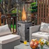 Costway 41,000 BTU Propane Patio Heater Glass Tube Standing Gas Heater w/ Cover Wheels - 2 of 4