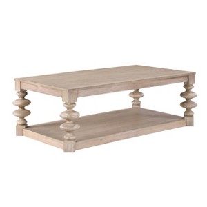 Treasure Trove Accents Cocktail Table Caroway Creek Light Natural - 1 of 4