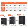 3-Piece Hardshell Luggage Set Trolley Suitcases,Minimalist Expandable Spinner Suitcase with TSA Lock (20"/24"/28")–Cuddlewood - 4 of 4