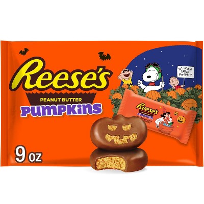 Reese's Peanut Butter Pumpkins Snoopy and Friends Halloween Chocolate Candy Snack Size - 9oz