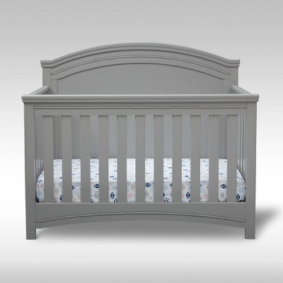 Simmons Kids' Emma 4-in-1 Convertible Crib 'N' More, Greenguard Gold Certified - Gray