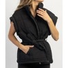 Women's AVALON TIE QUILTED PUFFER VEST - CRESCENT - 4 of 4