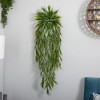 Nearly Natural 43-in Mini Bamboo Hanging Bush (Set of 2) - 2 of 2