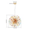 Rennnsan Coraneth 21"W 12-Light Sputnik Dandelion Color Crystal Modern Dimmable Chandelier in Gold - 3 of 4