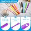 Unique Bargains Silicone Heat Resistant Non-Stick Long Handle Food Spatula for Jars 4 Pcs - 3 of 4