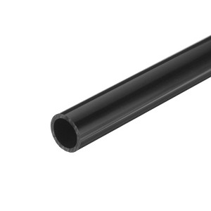 Unique Bargains Water Plumb DIY Crafts High Impact Rigid Round Pipes 8" Length ID 0.63" OD 0.79" Black - 1 of 4