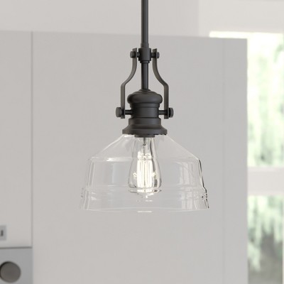 VAXCEL Beloit Farmhouse Kitchen Island Pendant Ceiling Light Clear Glass