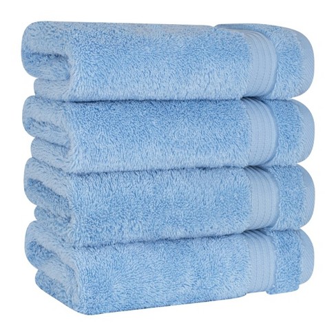 American Soft Linen Bekos 4 Pack Hand Towel Set, 100% Cotton Hand ...