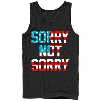 Men's Lost Gods Fourth of July  American Sorry Not Sorry Tank Top
