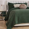 Greenland Home Fashions Velvet Crush Forest Quilt Bedding Set Green - 3 of 4