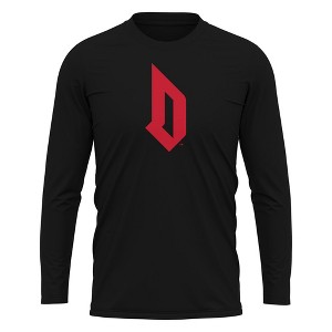 Duquesne University Adult Sport Long Sleeve Primary Logo, Athletic Heather - 1 of 4