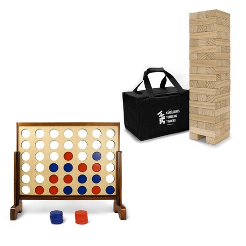 YardGames Outdoor Wood Tic-tac-toe with Case in the Party Games department  at