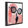Stupell Industries Flamingo with Glam Pearls, 18" x 18" - 3 of 4