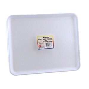Hygloss® Foam Trays, 9" x 11", Pack of 25 - 1 of 2