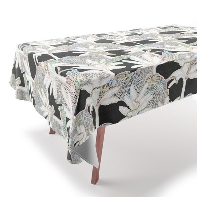evamatise Leopards and Palms Rainbow Tablecloth - Deny Designs