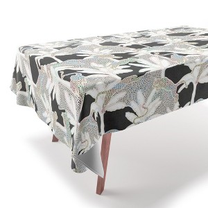 evamatise Leopards and Palms Rainbow Tablecloth - Deny Designs - 1 of 2