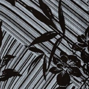 black stripe floral