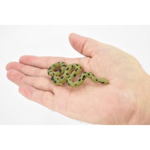 Anaconda, Snake, Very Nice Rubber Reptile, Realistic Hand Painted, Figure, Model, Figurine, Replica, Gift,    4 Inches.   F430 B364 - 1 of 4