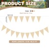 Unique Bargains 49ft Felt Fabric Triangle Bunting Garland Party Banner 1 Pcs - 2 of 4
