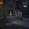 vidaXL Artificial Christmas Tree with Cold White 120 LED Lights, 5ft Tall, Cherry Blossom Design - 2 of 4