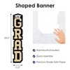 Big Dot of Happiness Law School Graduation Banner - Vertical Shaped Banner Decorations - 3 of 4