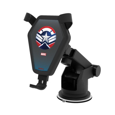 Keyscaper Marvel Avengers Sam Wilson Captain America Grid 10-Watt Wireless Car Charger