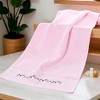 REGALWOVEN Bathroom Kitchen Soft Absorbent Cotton Floral Embroidered Hand Towel 13" x 29" - 3 of 4