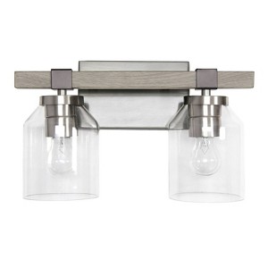 Barnlit Rustic Vanity Uplight Downlight Wall Mounted Fixture Gray - Lalia Home - 1 of 4