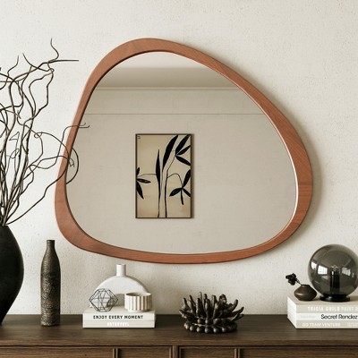GlasFlength Decorative Wall Mirrors 44.9*38.93 Inch Bathroom Mirror Modern Wall Decor, Unique Style, for Entryway, Bedroom,Living Room, Washroom,