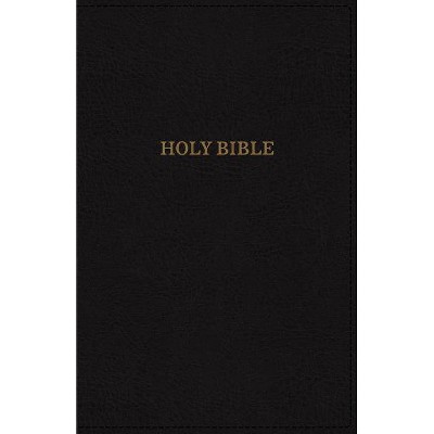 KJV, Deluxe Reference Bible, Super Giant Print, Imitation Leather, Black, Indexed, Red Letter Edition - Large Print by  Thomas Nelson (Leather Bound)